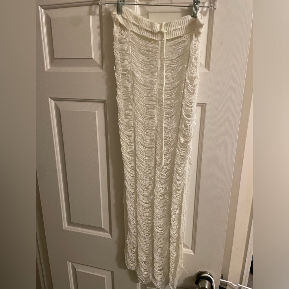 White Swimsuit Cover Up Size Medium